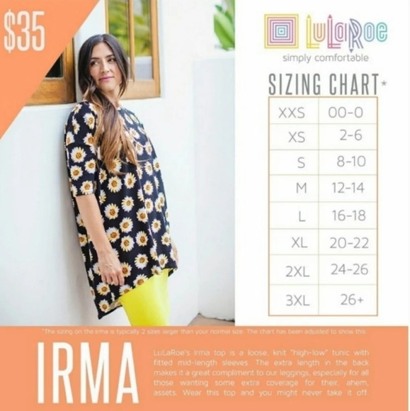 🌟HP🌟 *NWT* LulaRoe Elegant Irma - Picture 3 of 4